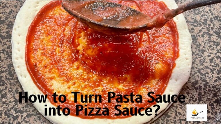 How can you turn pasta sauce into pizza sauce using the easiest method?