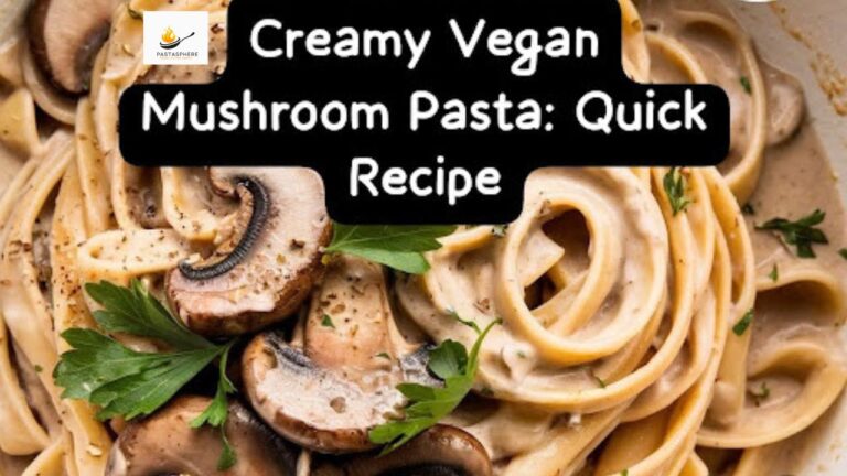 Creamy Vegan Mushroom Pasta