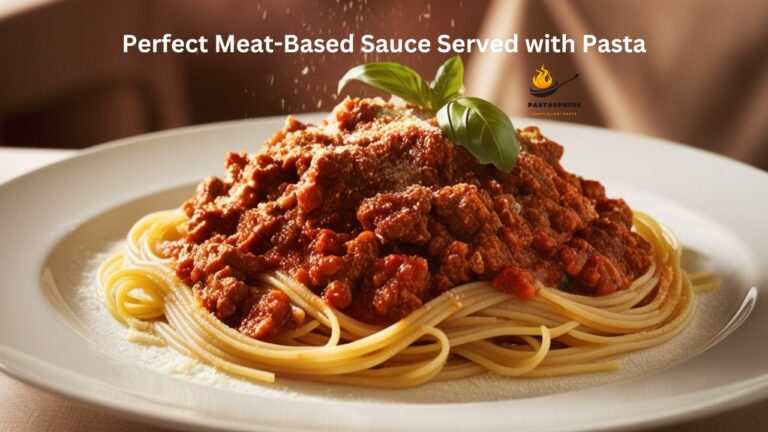 Meat Based Sauce Served with Pasta