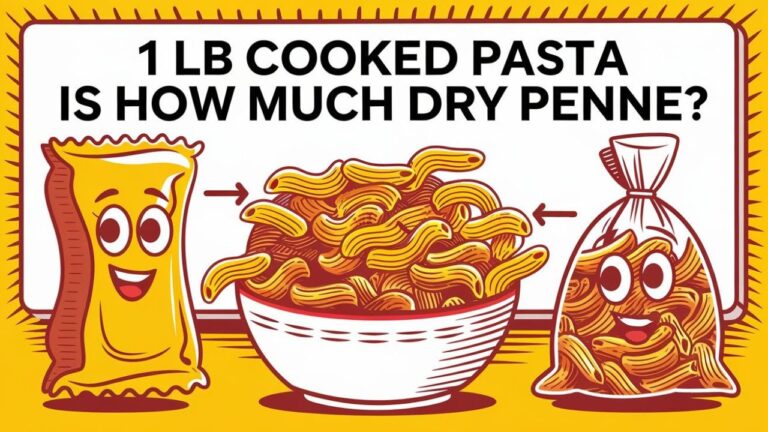 1 lb Cooked Pasta Is How Much Dry Penne