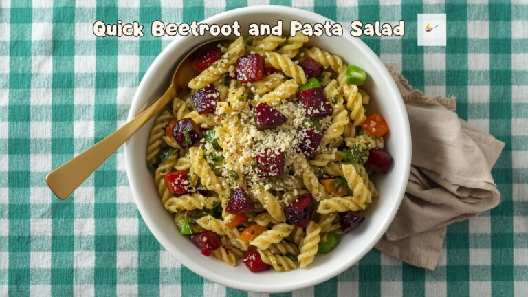 beetroot and pasta salad