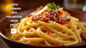 Pasta Carbonara with Philadelphia Cream Cheese