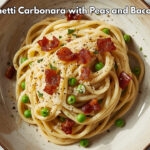 Spaghetti Carbonara with Peas